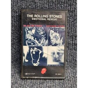 Vintage The Rolling Stones Emotional Rescue Cassette 1980 Rolling Stone Records